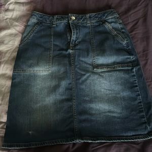 Knee length Denim skirt